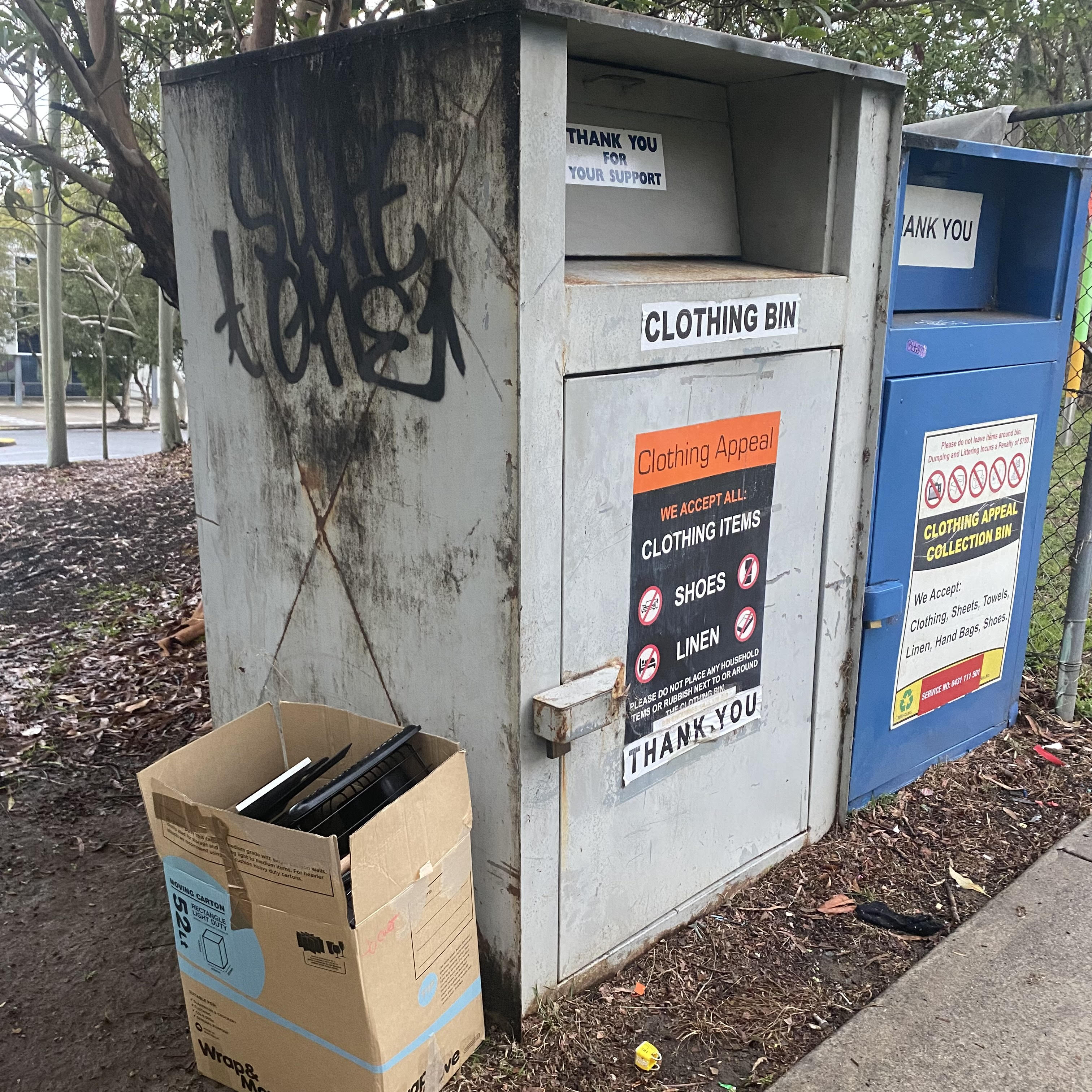 recycling clothes bins near me